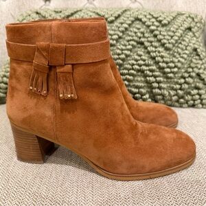 Kate Spade Brown Suede Sutton Ankle Booties excellent used condition. Size 8m